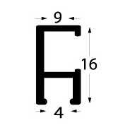 Cadre alu AEKTA - Argent Matt - Pour format A2 (42x59,4cm)